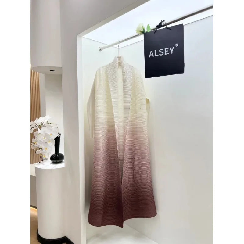 KAF Women Abaya 2025 Spring and Autumn New Fashion Retro Printing Loose Large Size Cardigan Design Luxury Female Abaya
