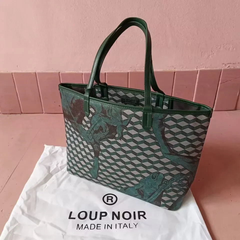 LOUP NOIR New Tote Bag for Women Famous Brands Bag Large Capacity Shoulder Women Bags High Quality Casual Totes LOUP NOIR Bag