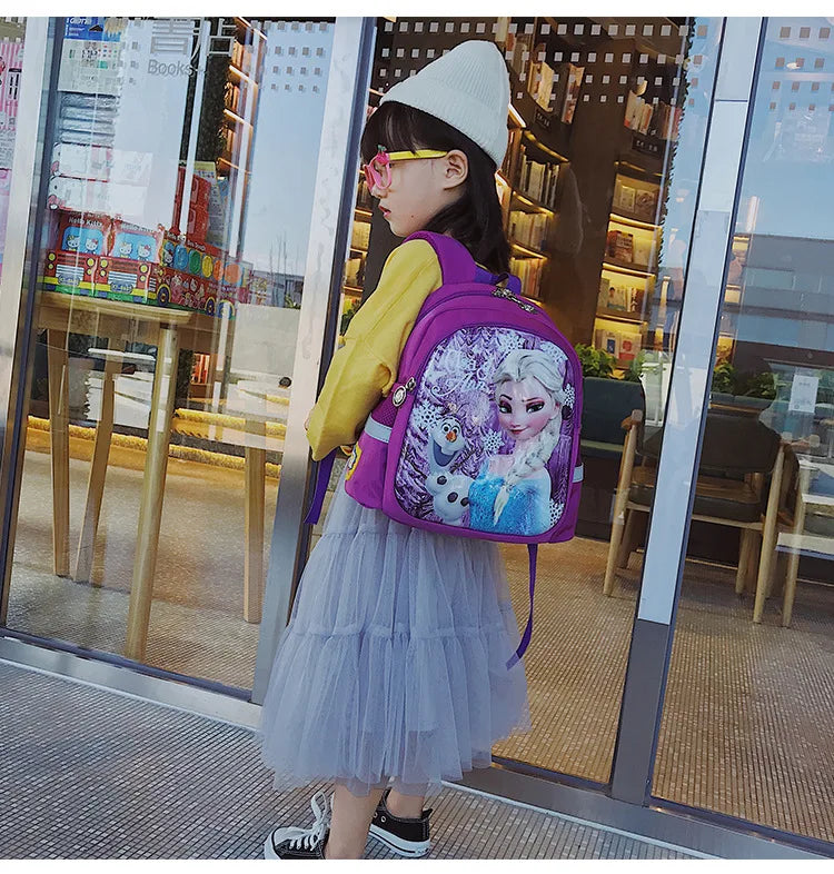 Kindergarten Schoolbag Cartoon Elsa Shoulder Bag Girl Boy Handbag Baby Children Backpack Kid Frozen Schoolbag Backpack