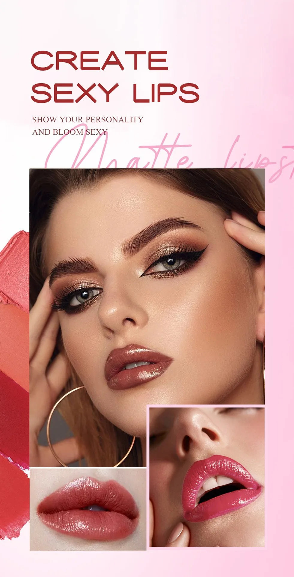 Moisturizing Crayon Lip Gloss Stick Velvet Long Lasting Non Stick Cup Lip Balm Waterproof Jelly Tint Lipstick Liner Pen Makeup