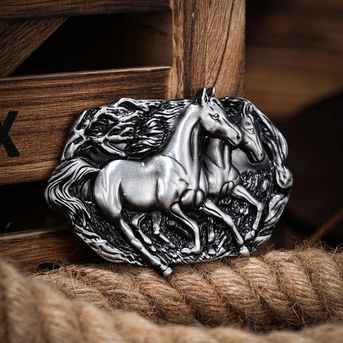 Western Belt Buckle Initial Vintage-Cowboy Rodeo Silver Large Belt Buckle for Men Women
