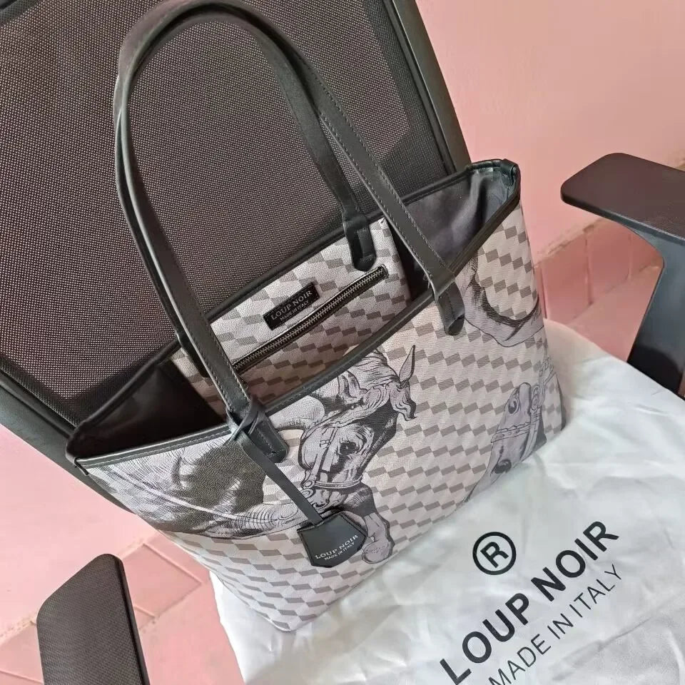 LOUP NOIR New Tote Bag for Women Famous Brands Bag Large Capacity Shoulder Women Bags High Quality Casual Totes LOUP NOIR Bag