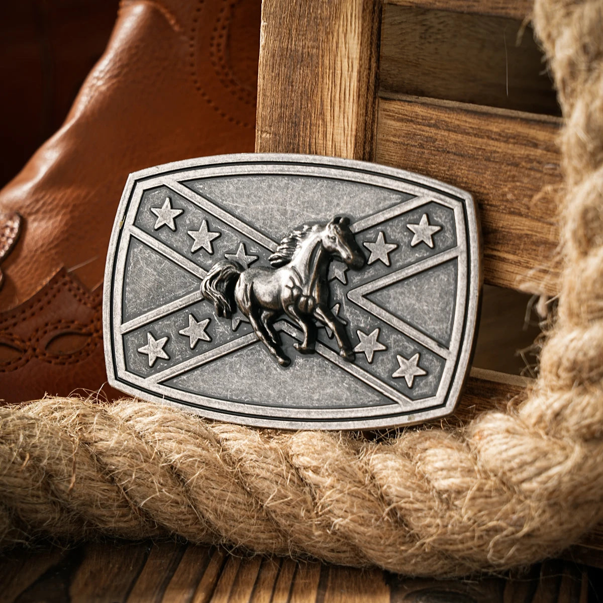 Western style plate buckle belt metal buckle one belt buckle