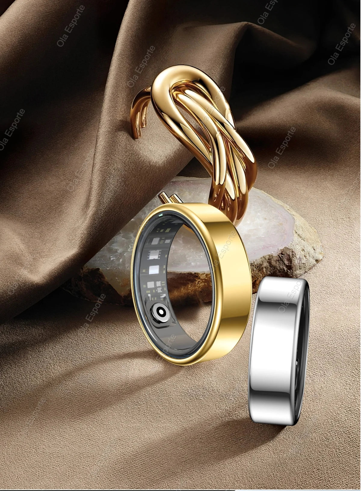 2025 جديد لـ Xiaomi Smart Ring للرجال والنساء، معدل ضربات القلب ورصد الأكسجين في الدم Smartring IP68 و 5ATM مقاوم للماء، وضع متعدد الرياضات