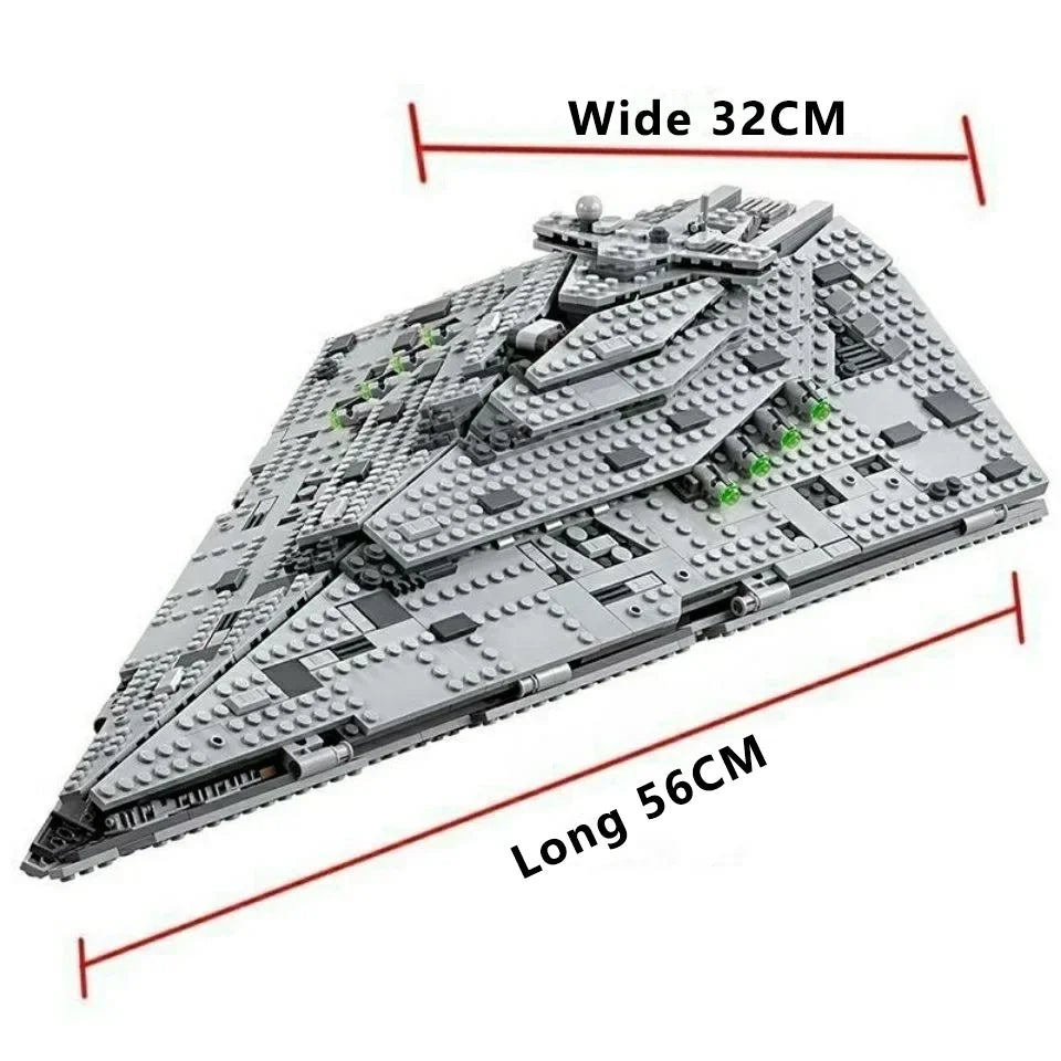 مجموعة مكعبات بناء سفينة الفضاء المقاتلة الجديدة المتوافقة مع 75190 من Starship Fighter Spaceship، لعبة DIY، هدايا عيد ميلاد للأطفال