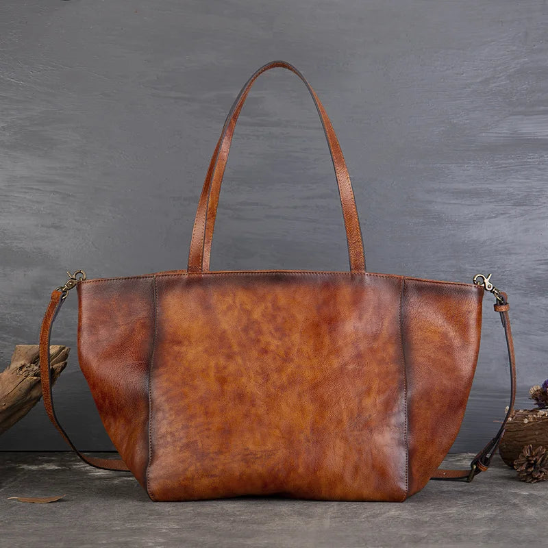 MOTAORA New Cowhide Large Capacity Shoulder Bag For Women Genuine Leather Crossbody Tote Bags Luxury Casual Solid Handbag Purse