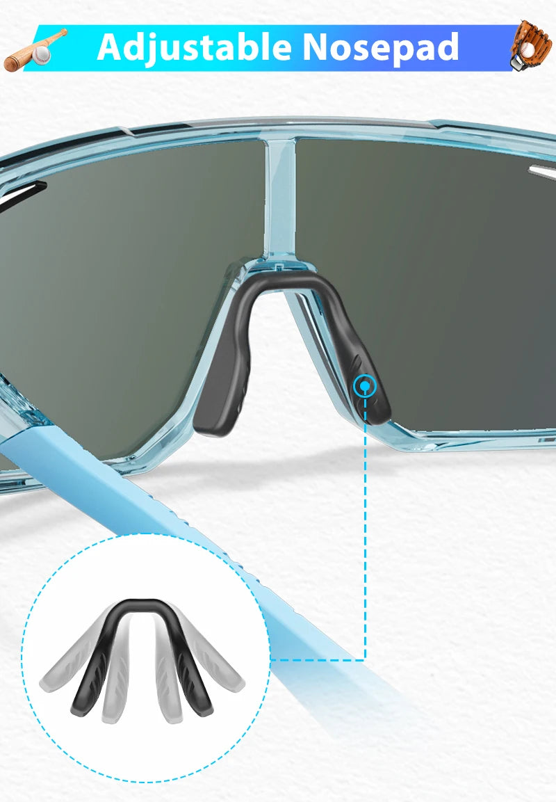 SCVCN Outdoor Boys Bike Cycling Polarized Child Sunglasses Teenagers Bicycle Cycling Glasses Kids Sports UV400 Girls Goggles