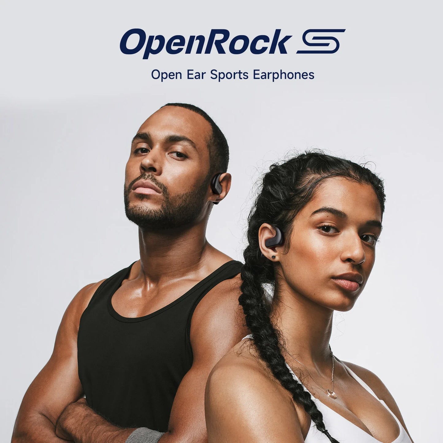 Oneodio OpenRock S Air Conduction Bluetooth 5.3 Earphones Open Ear Wireless Headphones Sports Earbuds TWS With 4 AI Mics 60Hr