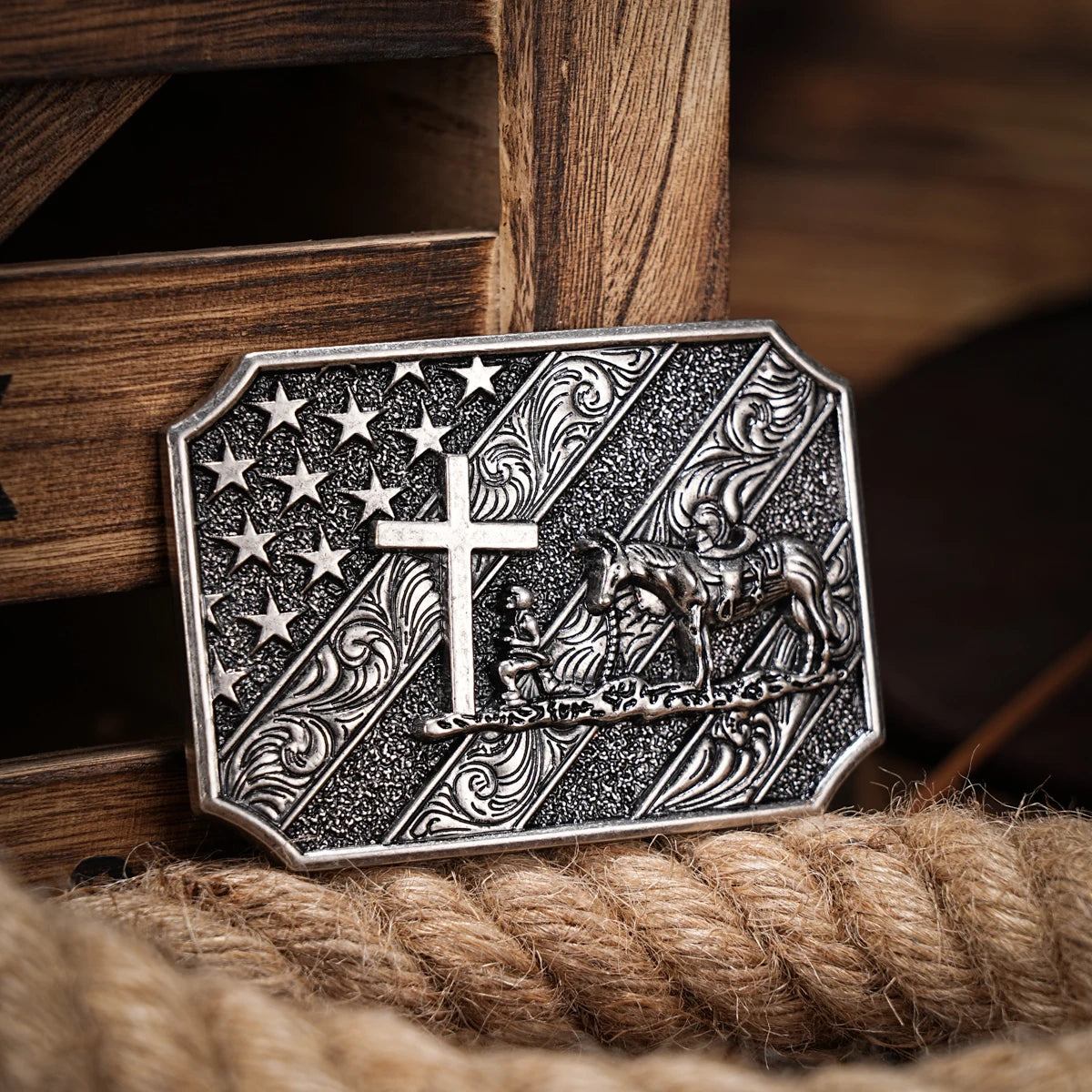 Western Cowboy letter belt buckle - stylish and unique stylish waist accessory