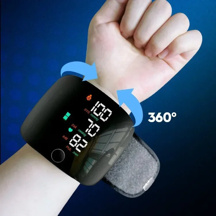 🖤 LINGKUN Wrist Blood Pressure Monitor,
LED Display | Fast Measurement | Digital Tensiometer | Heart Rate | USB Rechargeable