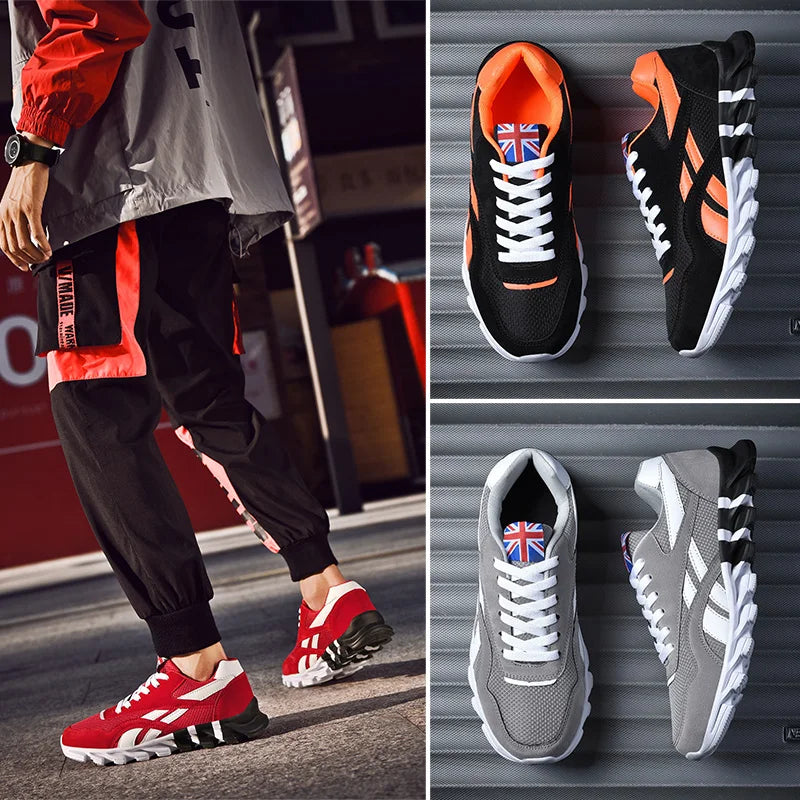 2025 new men's and women's running shoes breathable casual sneakers anti-slip vibration comfortable walking shoes 36-48