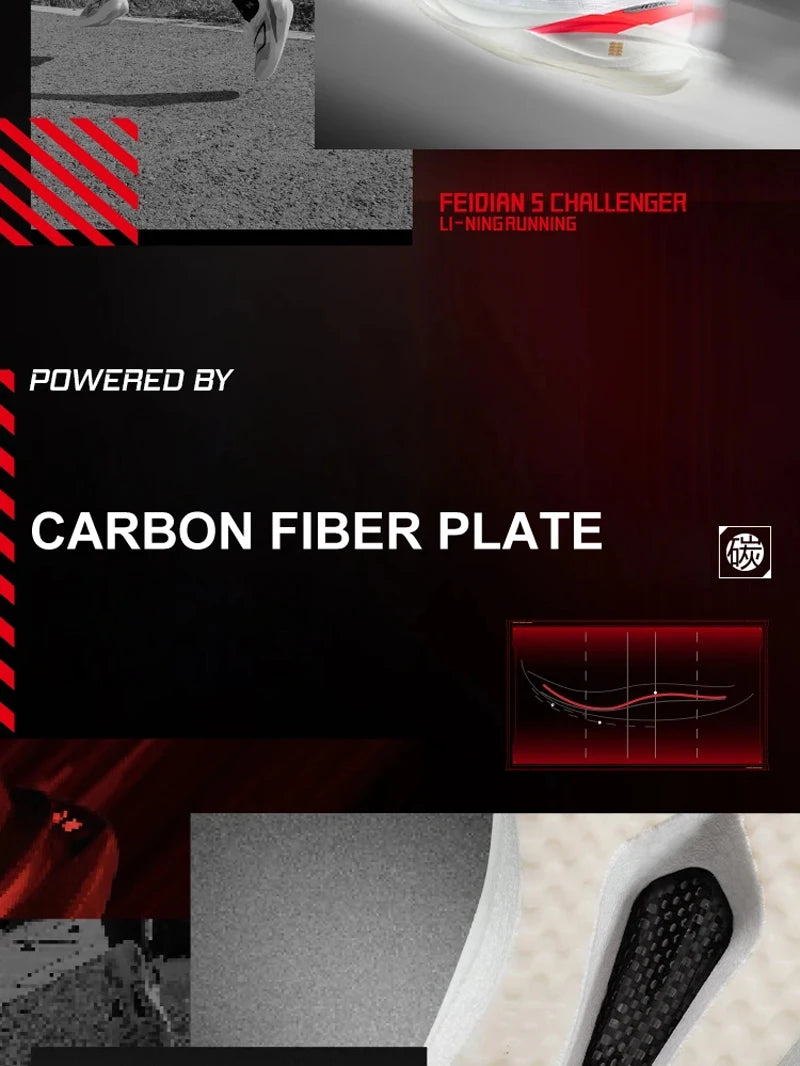 FEIDIAN 5 CHALLENGER Racing Running Shoes – Carbon-Fiber Plate, BOOM Cushion, Professional Women’s Sneakers