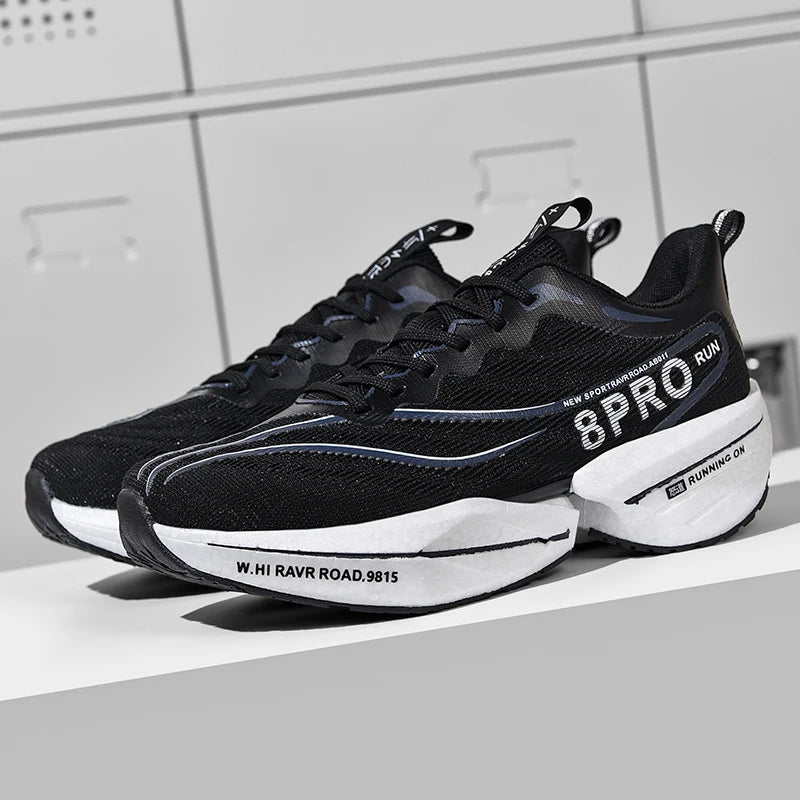 Marathon Full Palm Carbon Plate Sports Running Shoes Men Breathable Lightweight Women Comfortable Anti Slip Speciality Sneakers