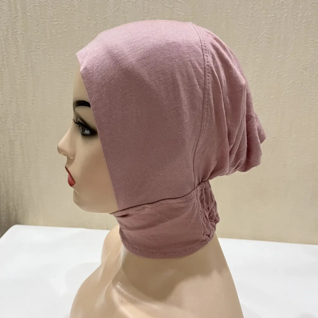 Soft Inner Muslim Women Hijab Cap Islamic Head Wear Hat Underscarf Cotton Hats Bonnet Turkish Scarves Arab Headdress India Caps