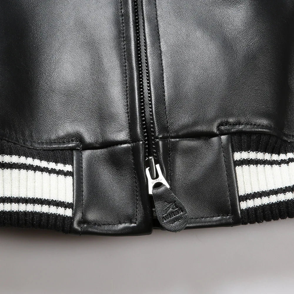 Fall and Winter Season New Women's Flight Suit Jacket French Lamb Leather Loose Fit outfits US Size Genuine Leather Coats coats