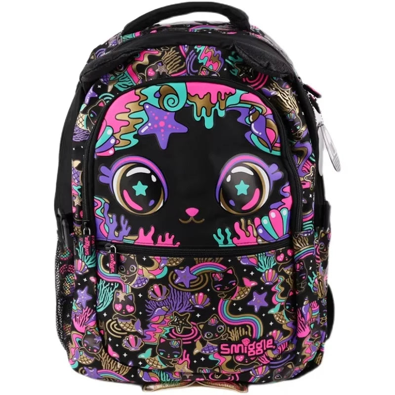 Genuine Australia Smiggle Backpack Kitten School Bag Cartoon Series Anime Backpack Student Gift Separate Purchases