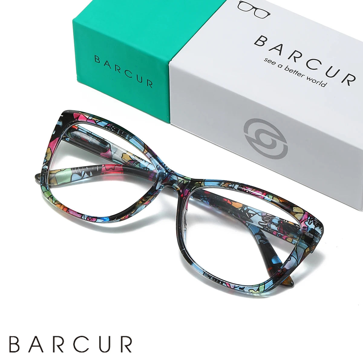 BARCUR Fashion Portable Woman Reading Glasses Personalized Color Butterfly Frames AC optical lenses Men Presbyopia Eyeglasses
