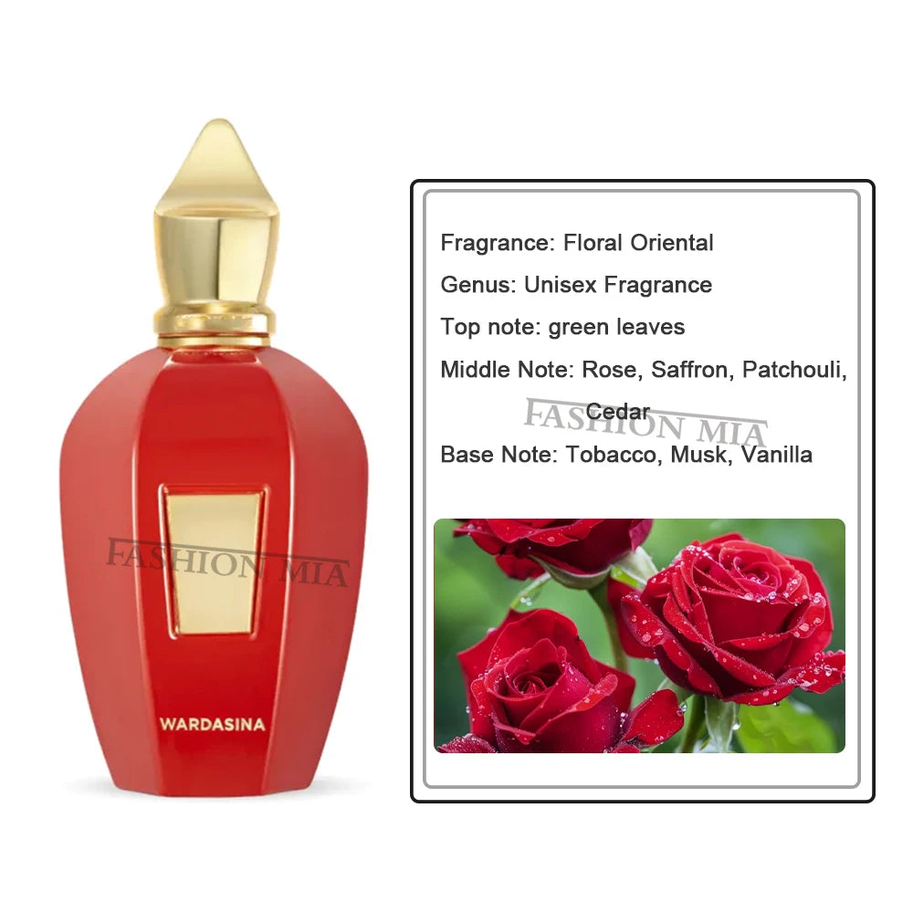 عطر 100 مل مصمم في زجاجة زجاجية من الإسكندرية عطر بخاخ للجسم للرجال والنساء برائحة خشبية زهرية تدوم طويلاً