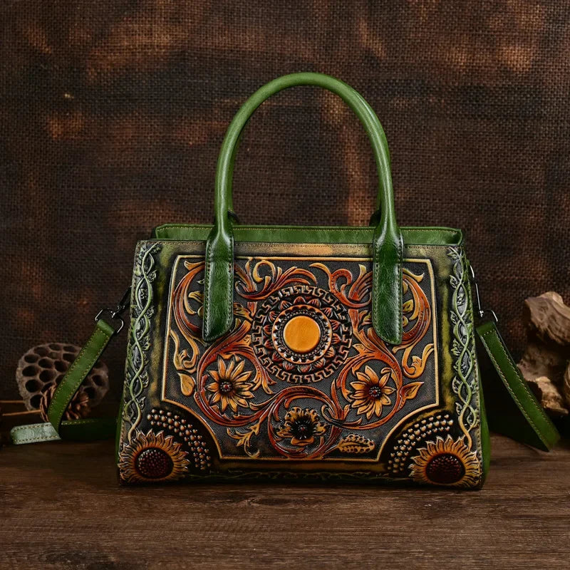 MOTAORA Embossed Luxury Designer Leather Bags Women's Handbags Trend 2025 New Handmade Vintage Handbag Women Shoulder Bag Female
