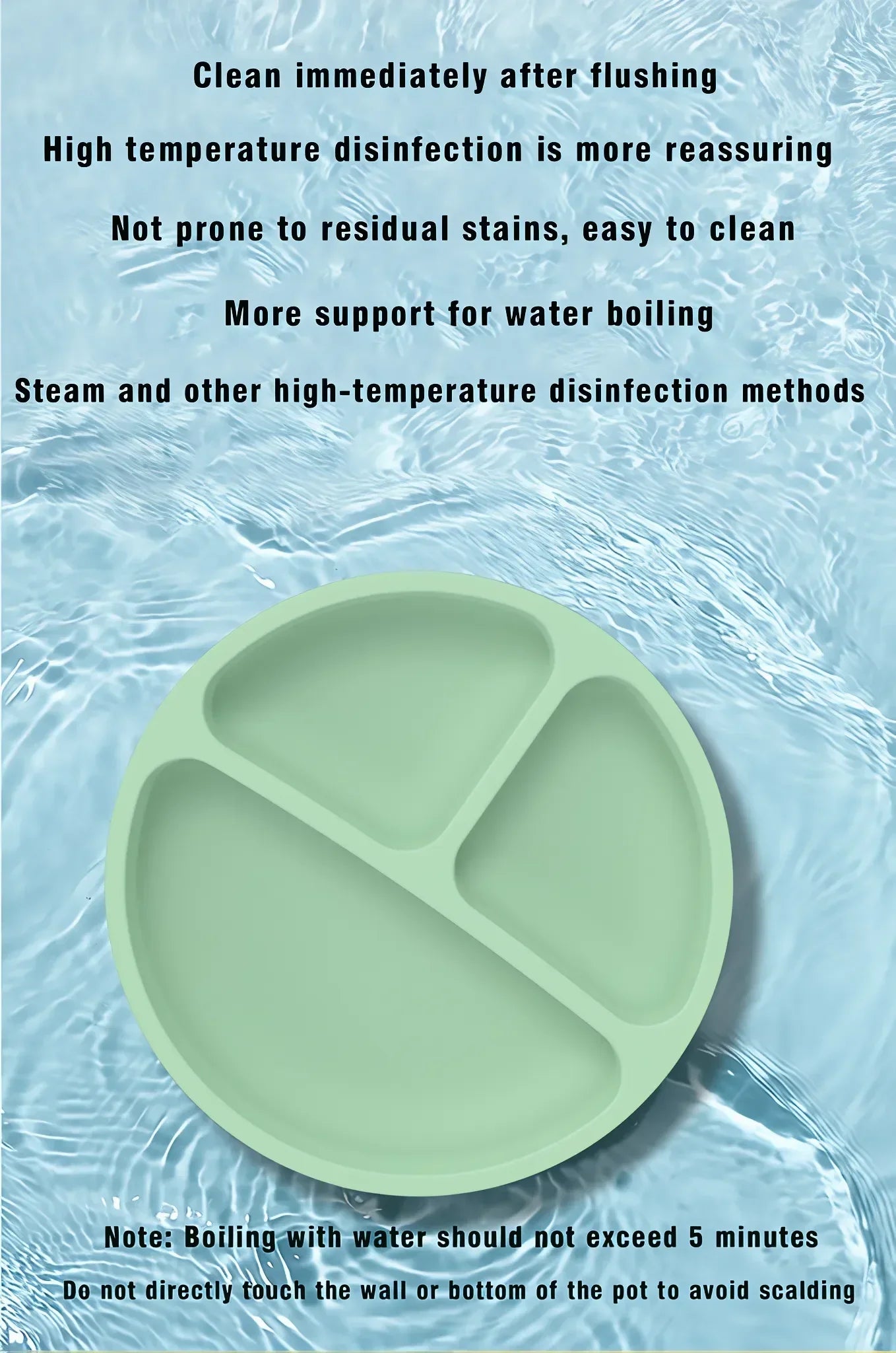 Silicone Tableware Children's Dinner Plate Divided Dinner Plate Auxiliary Training Tableware Set Snack Bowl