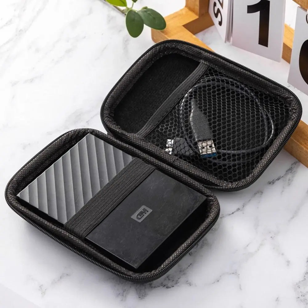 High Quality EVA Earphone Bag Shockproof Wear-resistant Data Cable Organizer Portable Universal Digital Accessories Storage Box