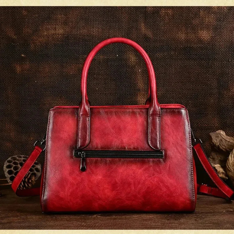 MOTAORA Embossed Luxury Designer Leather Bags Women's Handbags Trend 2025 New Handmade Vintage Handbag Women Shoulder Bag Female