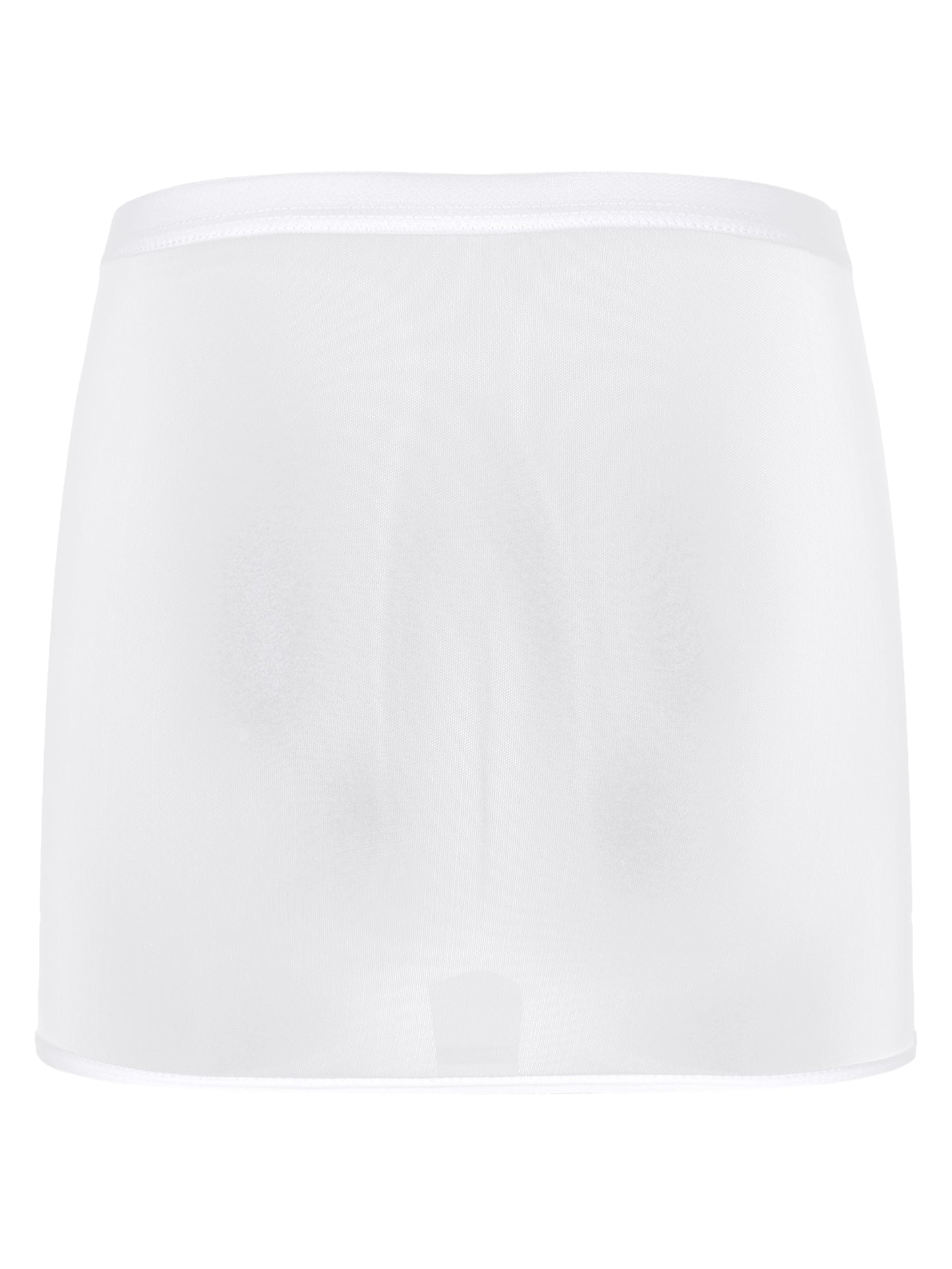 Women Sexy Night Club Pencil Skirts Solid Low Rise Stretchy Transparent Temptation Mini Micro Skirt Tight Package Hip Underskirt