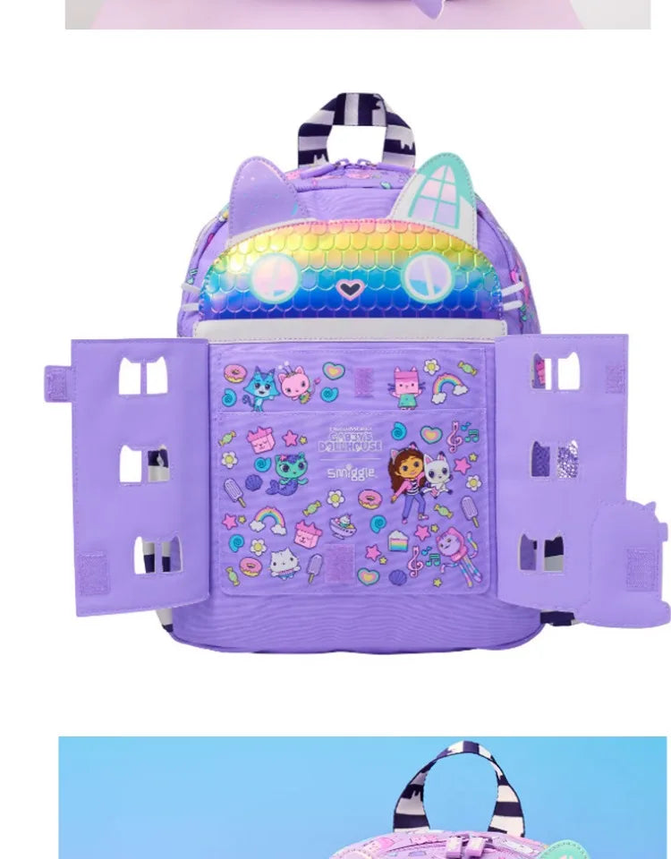 Genuine Australia Smiggle Backpack Gabby'S Dollhouse School Bag Cartoon Series Anime Backpack Student Gift Separate Purchases