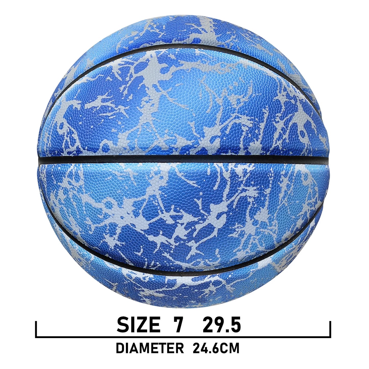 Night Use Composite Leather Luminous Size 5 6 7 Basketball For Boys&Girls-Night Ball Game,Glow In The Dark,In&Outdoor Training