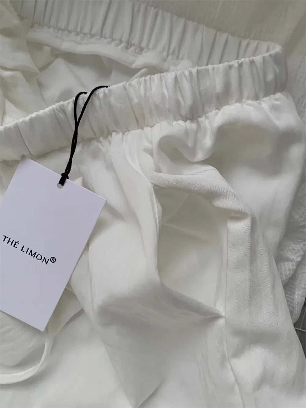 Slimming Wide Leg Cotton Linen Loose Fit Thin High Waist Casual Solid Color Summer Trousers for Women Elegant Drapey Style