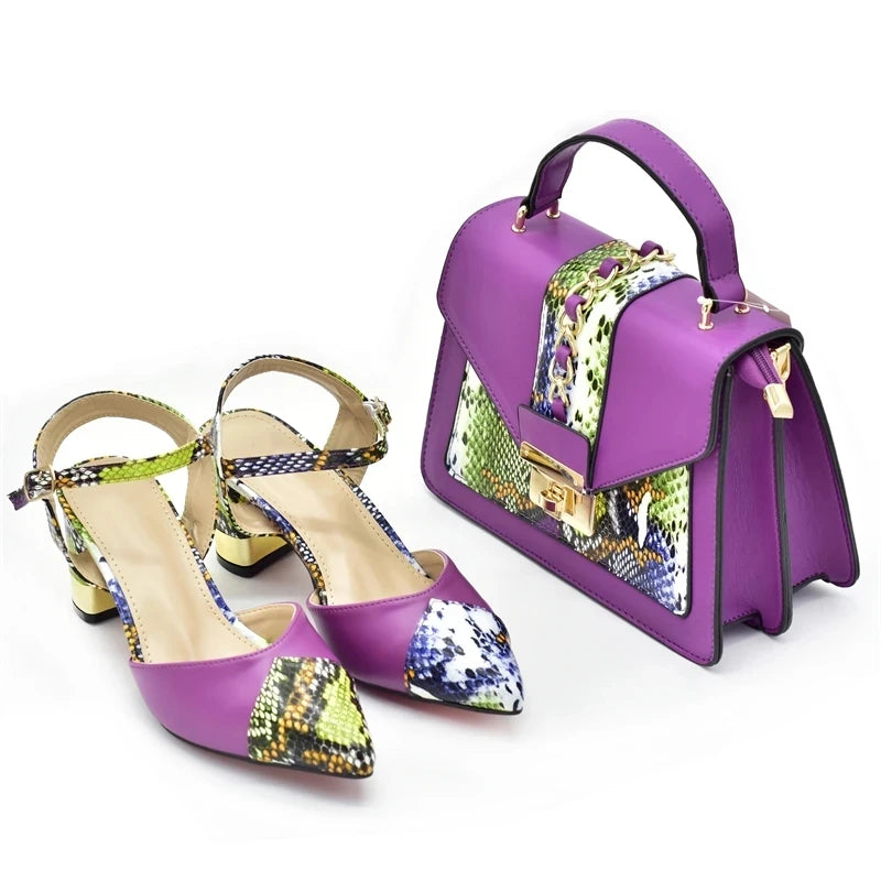2024 Italian Shoe and Bag Set for Party In Women Luxury Shoes Women Designers Nigerian Women Party Pumps High Heels Sexy Ladies