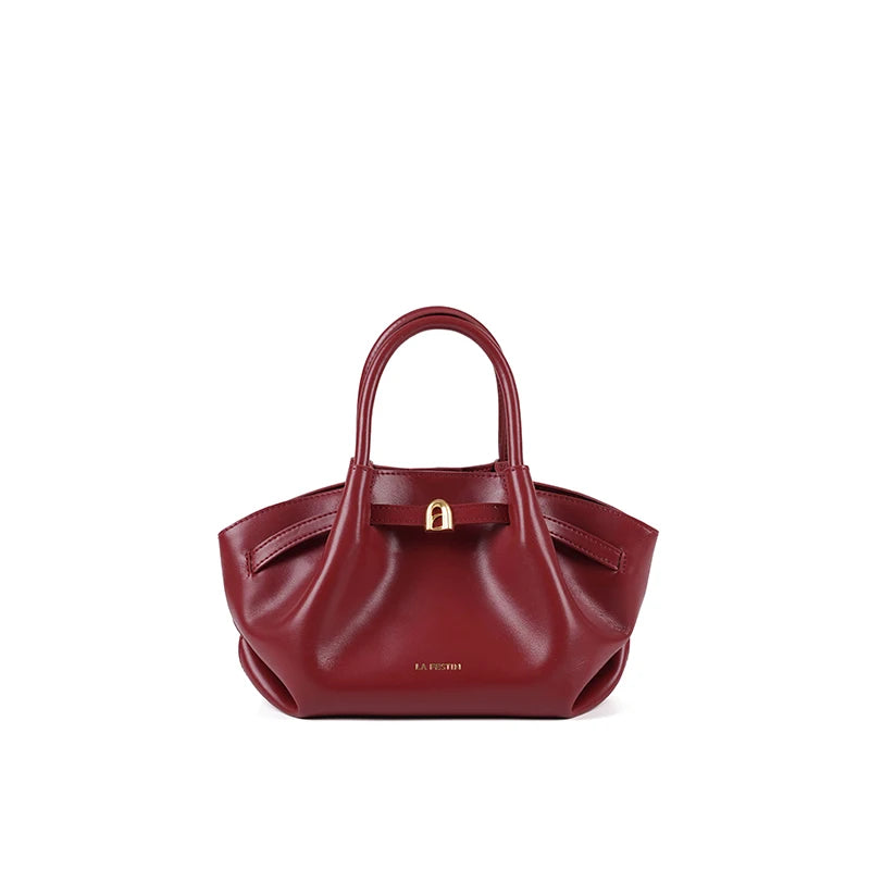 LA FESTIN Leather Bag New Suede Handbag Women's bags Luxury brand Bag Fashion Shoulder Bag Crossbody Bag Bucket Bag small size