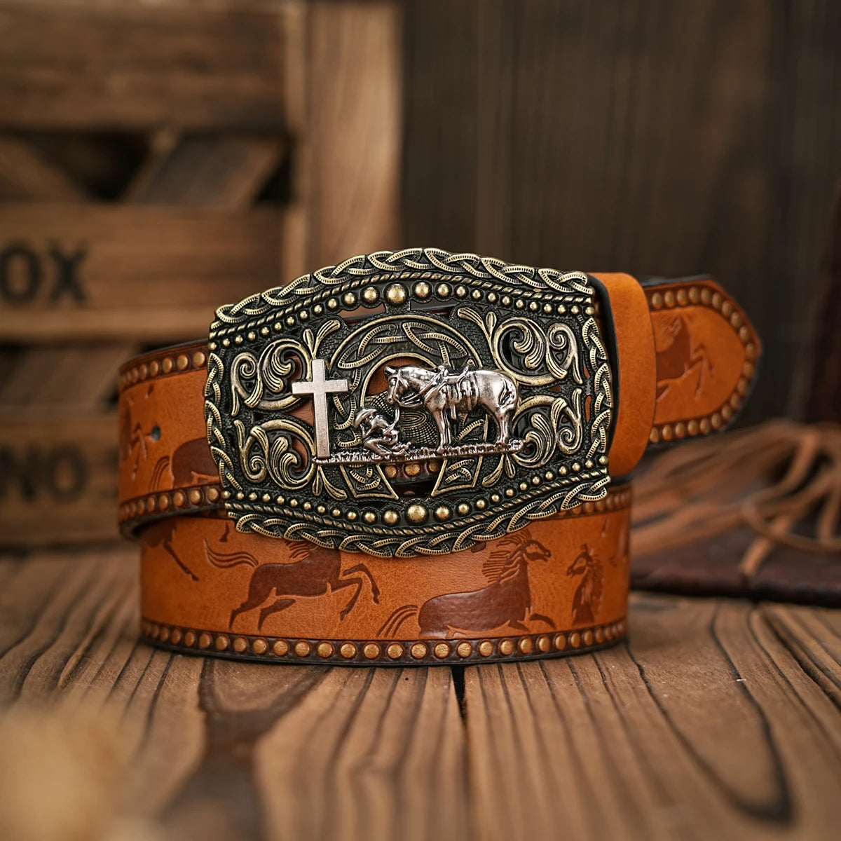 Vintage and fashion collision! PU leather alloy buckle waistband, for both men and women, to create a personalized western style