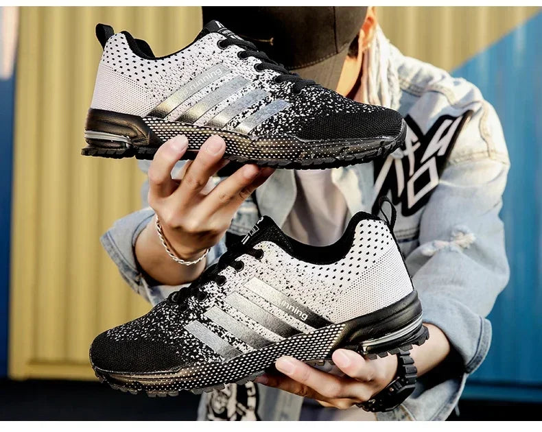 Men Casual Sneakers Summer Breathable Sport Shoes Lightweight Outdoor Mesh Running Shoes Athletic Jogging Tenis Walking Shoes