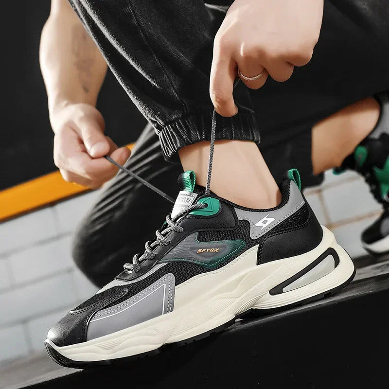 2025Men Walking Shoes Flat Outdoor Jogging Mesh Sports Breathable Wear-resistant Comfortale Casual Tennis Shoes for Men