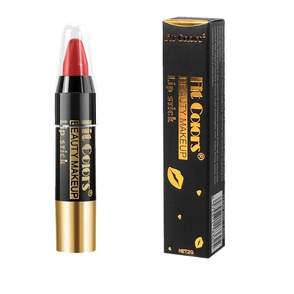 Moisturizing Crayon Lip Gloss Stick Velvet Long Lasting Non Stick Cup Lip Balm Waterproof Jelly Tint Lipstick Liner Pen Makeup
