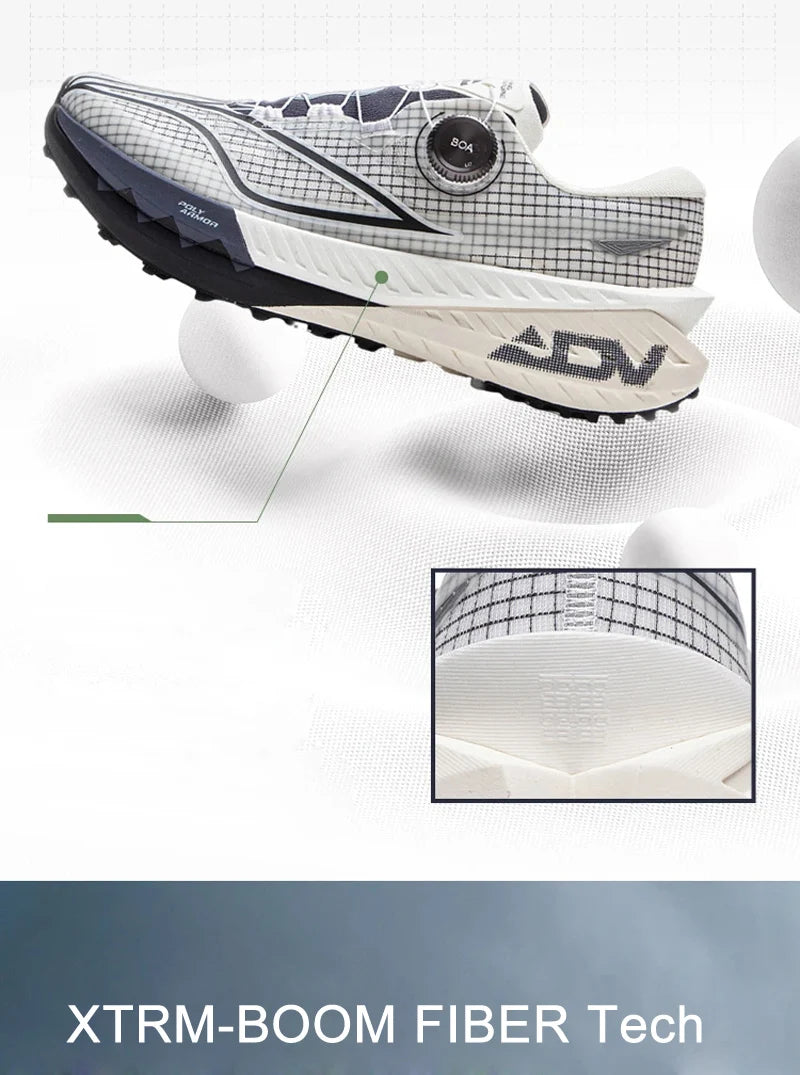 DI LU PRO V2 Trail Running Shoes – BOOM Cushion, Carbon-Fiber Plate, Reflective Wearable Sneakers