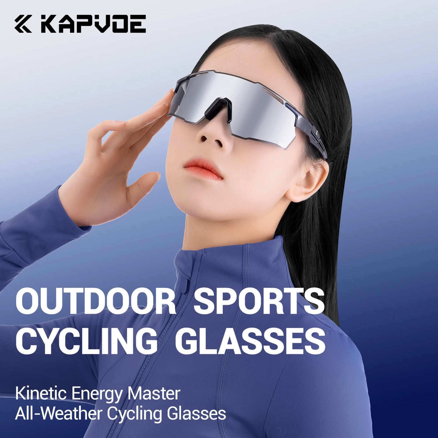 Kapvoe New Ultra HD Bicycle Sports Glasses Men Women Outdoor Road Riding Sunglasses Mountain UV400 Cycling Driving Goggles