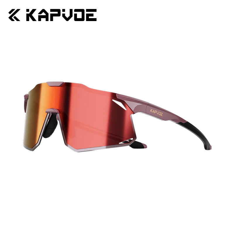KAPVOE New Outdoor Cycling Sunglasses Men Women Mountain Bicycle Sports Eyewear MTB Bike Cycling Glasses UV400 Running Goggles
