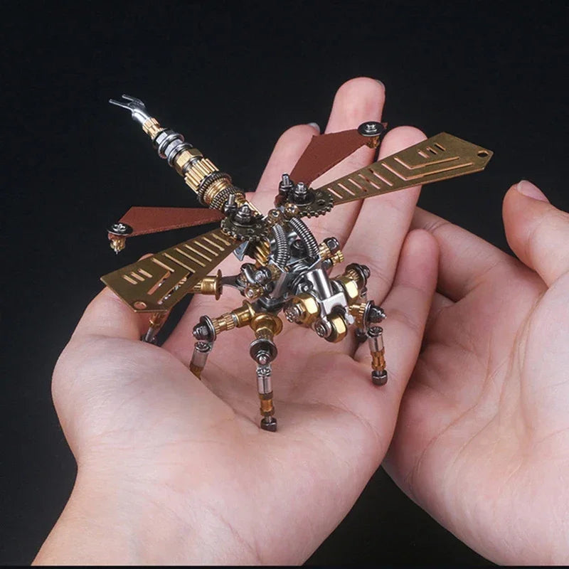 Mechanical Insect Iron Metal DIY Building Blocks 3D Three-Dimensional Assembly Model Puzzle toys Birthday Gift for Kid Adult