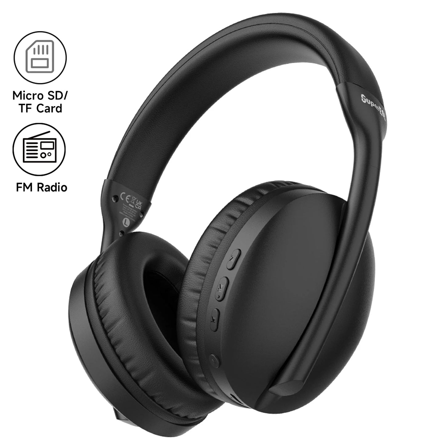 Oneodio SuperEQ S6001 Bluetooth Headphones Over Ear Wireless Headset With Micro SD/TF Card/FM Radio Modes Stereo HiFi Headphones