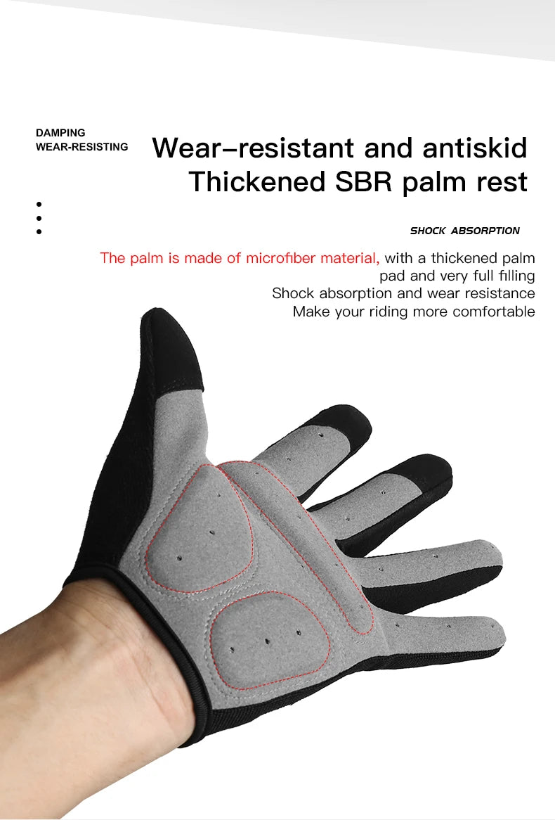 New Outdoor Touch Screen Slip-Proof Gloves Hiking Cycling Mountaineering Men Women Thin Full Finger Camping Gloves