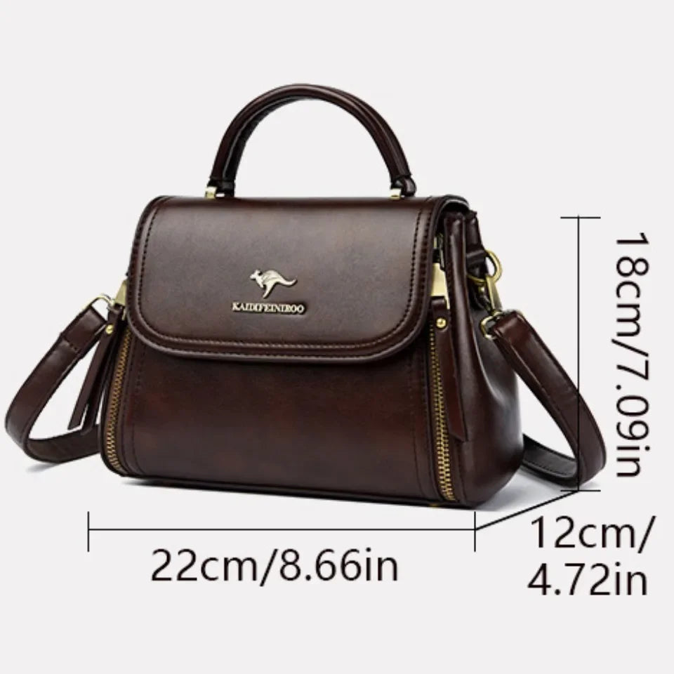 High Quality Soft Leather Tote Bag Fashion New Solid Ladies Purses and Handbags Large Capacity Shoulder Croosbody Bag for Women