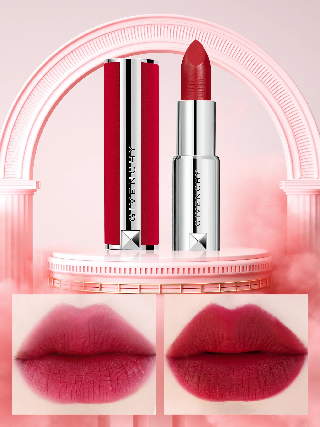 Givenchy Le Rouge Deep Velvet Powdery Matte High Pigmentation Lipstick #N37 -0.12 oz./3.4g