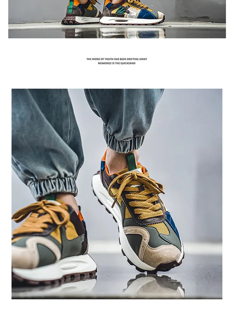 Trendy Men's Casual Running Shoes 2025 New Quality Fashion Sneakers for Mens Mesh Outdoor Tennis Training Shoes Tenis Masculino