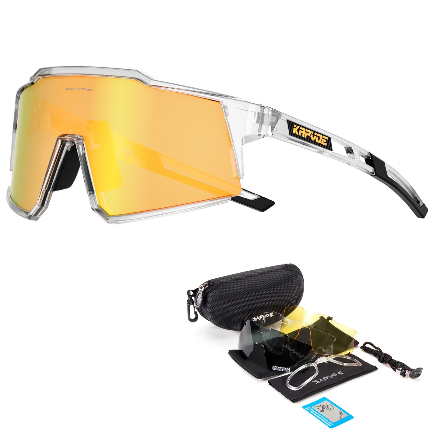 Kapvoe Sports Driving bike Cycling Glasses running climbing Sunglasses Outdoor for Men Woman Bicycle Cycling UV400 Goggles hot