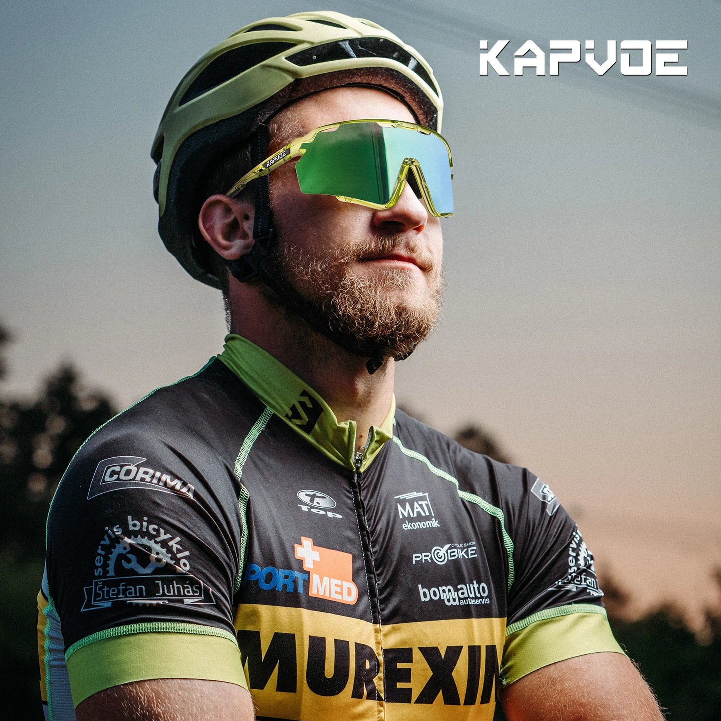 Kapvoe new Outdoor Photochromic Sunglasses Bicycle Cycling Glasses MTB Road Bike Eyewear Women Man Sports Hiking UV400 Goggles