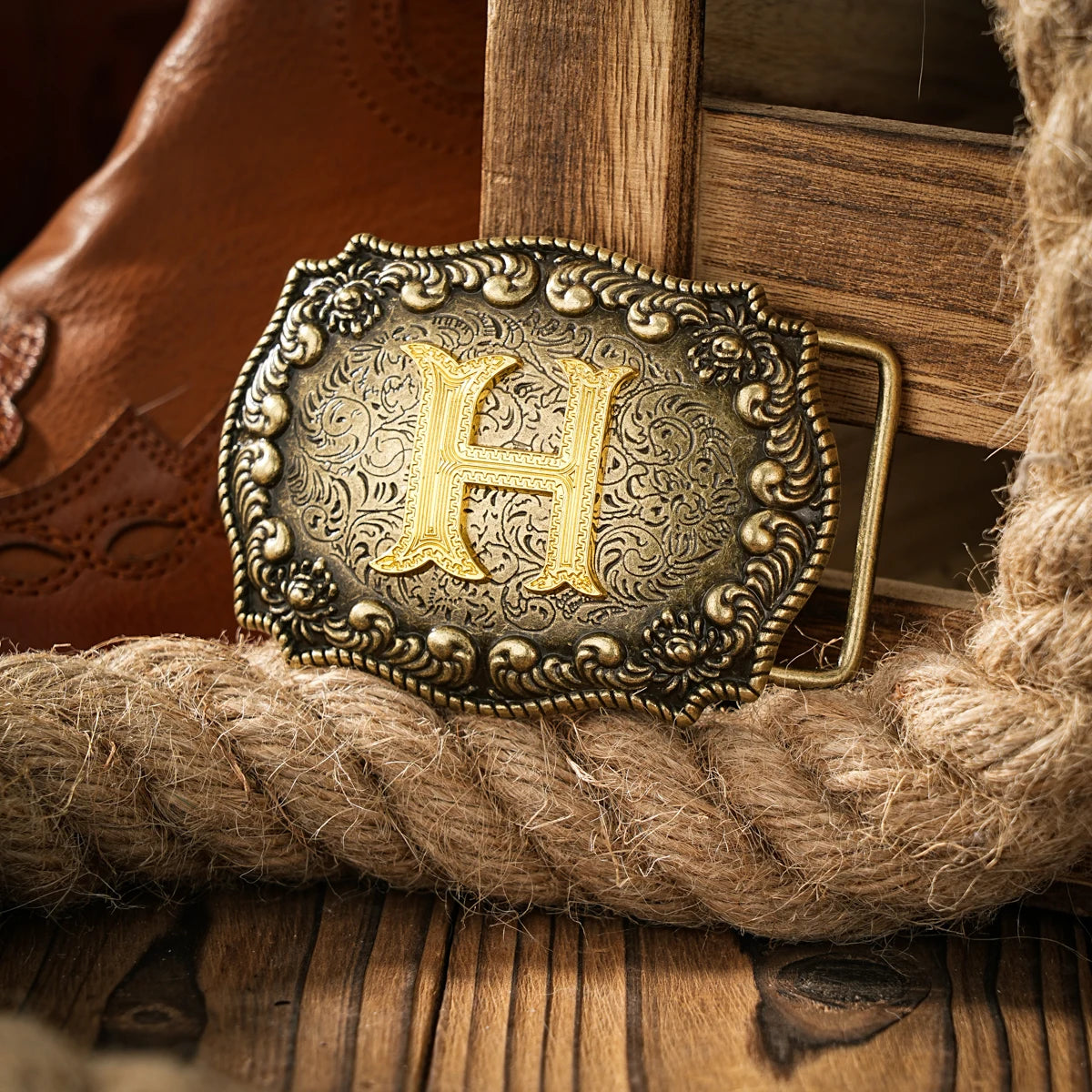 Western style letter motherboard buckle belt buckle head belt buckle head one