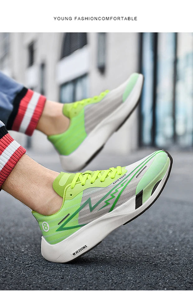 2023 New Full Palm Carbon Plate Running Shoes for Men and Women's Marathon Racing Shock Absorbing Sports Shoes Training Shoes