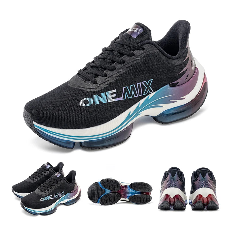 ONEMIX Air Cushion Running Shoes for Women Summer Lightweight Mesh Surface Breathable Sneakers Outdoor Fitness Sport Shoes